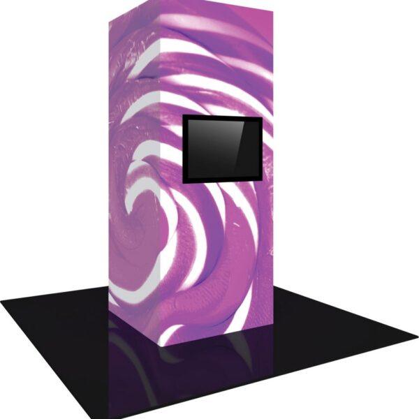 Vector Frame Modular Backlit Monitor Tower 04 (4' x 10')