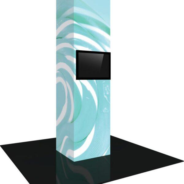 Vector Frame Modular Backlit Monitor Tower 05 (3' x 12')