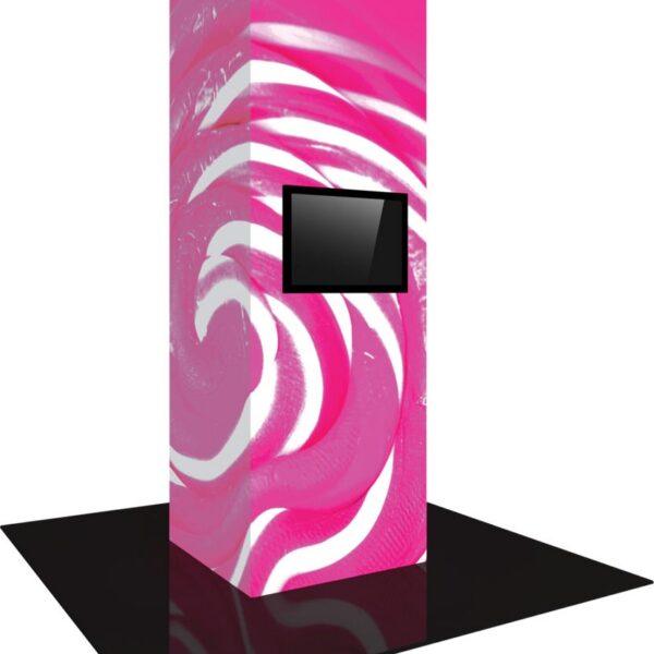 Vector Frame Modular Backlit Monitor Tower 06 (4' x 12')