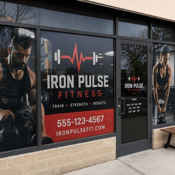 Perforated see-through window vinyl film — Sign America Chicago (photo 2)