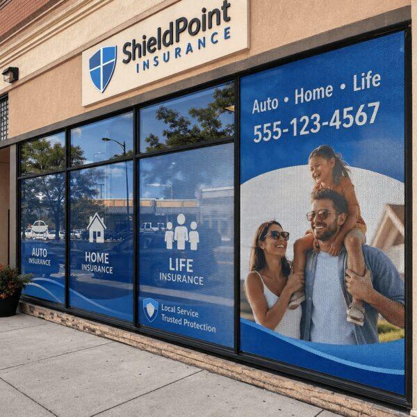 Storefront window vinyl graphics — window graphics Sign America Chicago (photo 3)