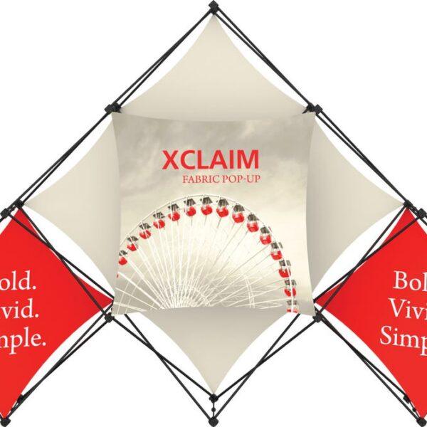 Xclaim 10ft 6 Quad Pyramid Fabric Popup Display Kit 02