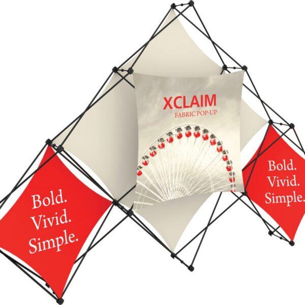 Xclaim 10ft 6 Quad Pyramid Fabric Popup Display Kit 02