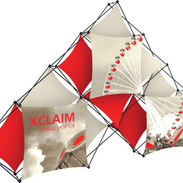 Xclaim 14ft 10 Quad Pyramid Fabric Popup Display Kit 02