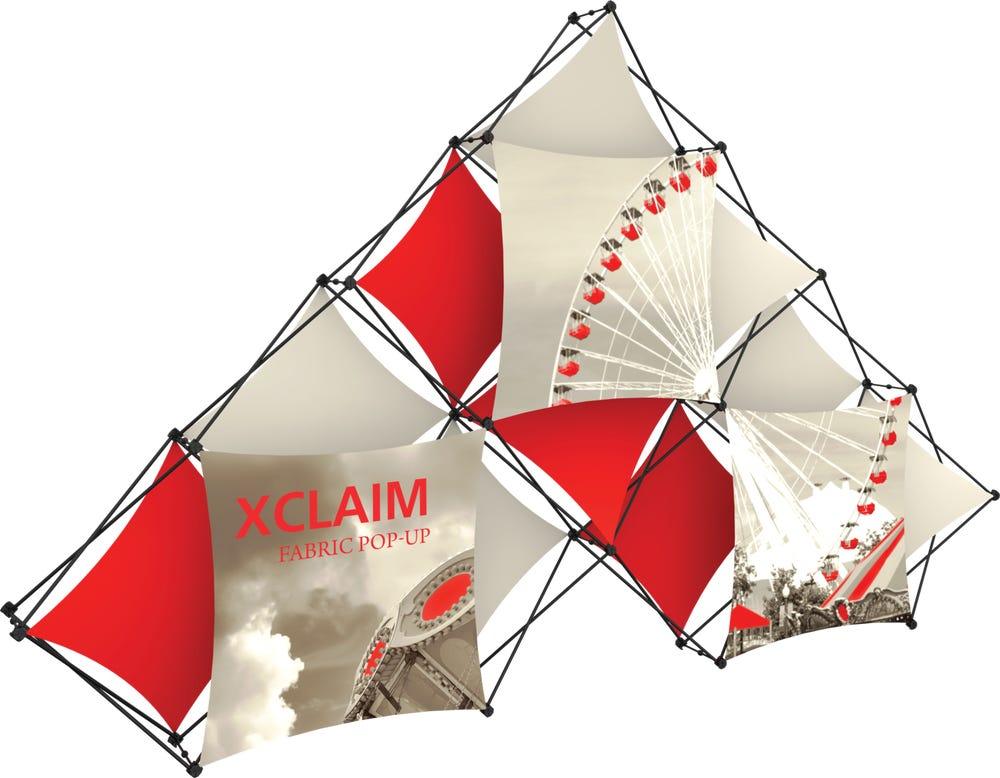 Xclaim 14ft 10 Quad Pyramid Fabric Popup Display Kit 02