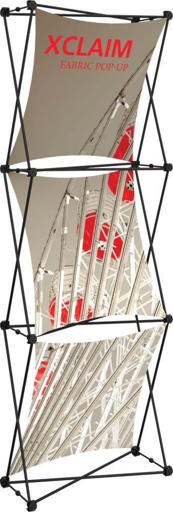 Xclaim 2.5ft Fabric Popup Display Kit 01