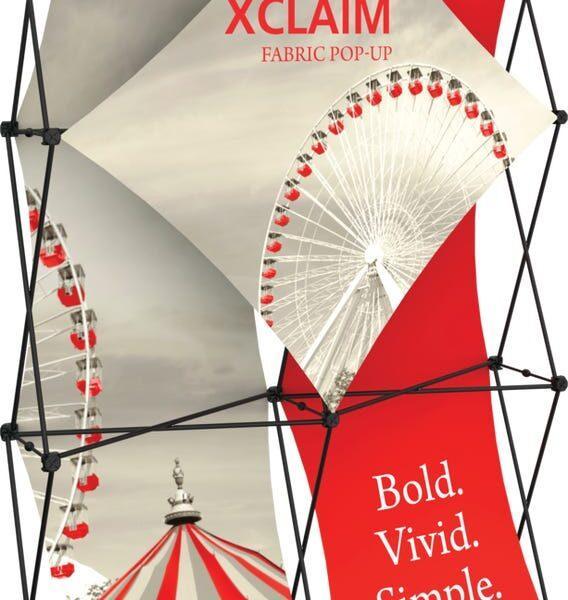 Xclaim 5ft Full Height Fabric Popup Display Kit 01