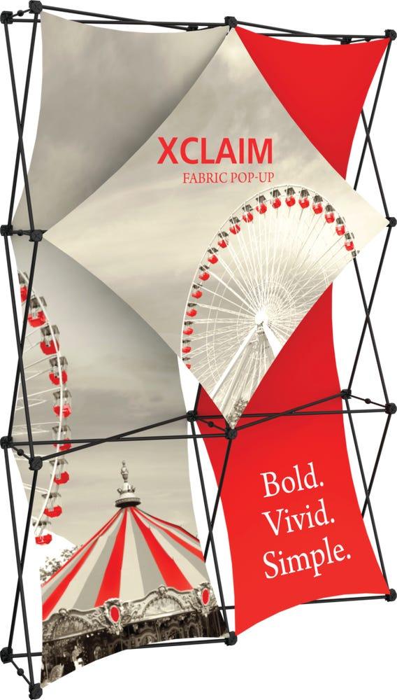 Xclaim 5ft Full Height Fabric Popup Display Kit 01