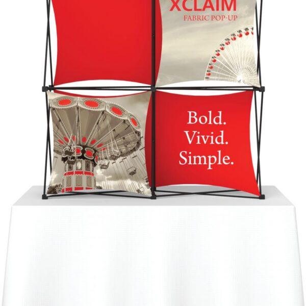 Xclaim 5ft Tabletop Fabric Popup Display Kit 01