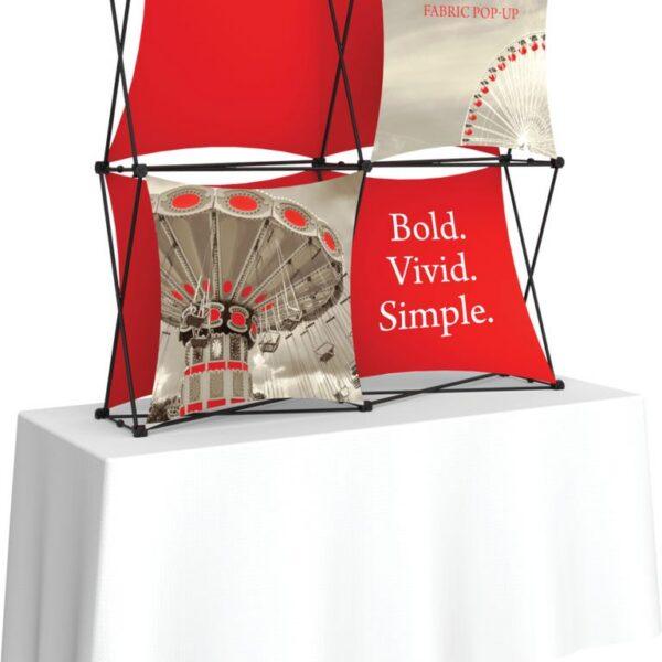 Xclaim 5ft Tabletop Fabric Popup Display Kit 01