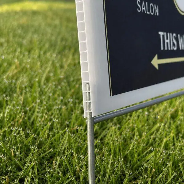 18x24 coroplast yard sign on H-stake — yard sign printing Sign America Chicago (photo 4)