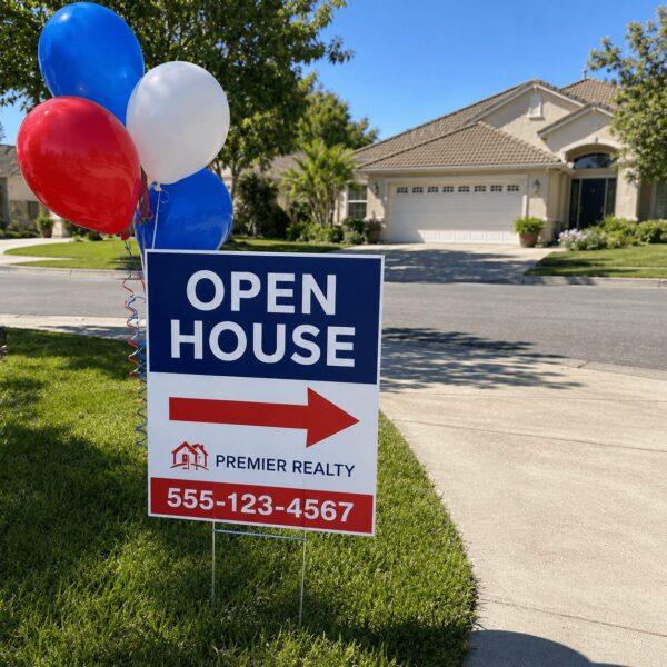 18x24 coroplast yard sign on H-stake — yard sign printing Sign America Chicago (photo 5)