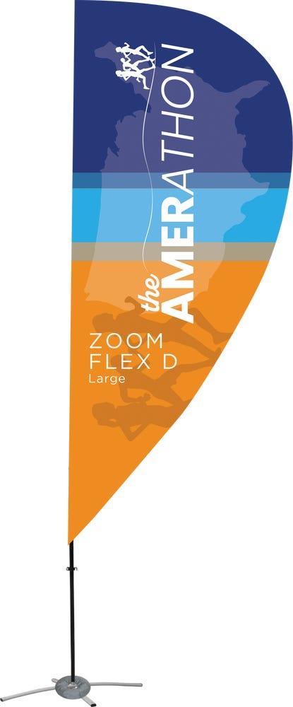 Zoom Flex D-Shaped Flag Large