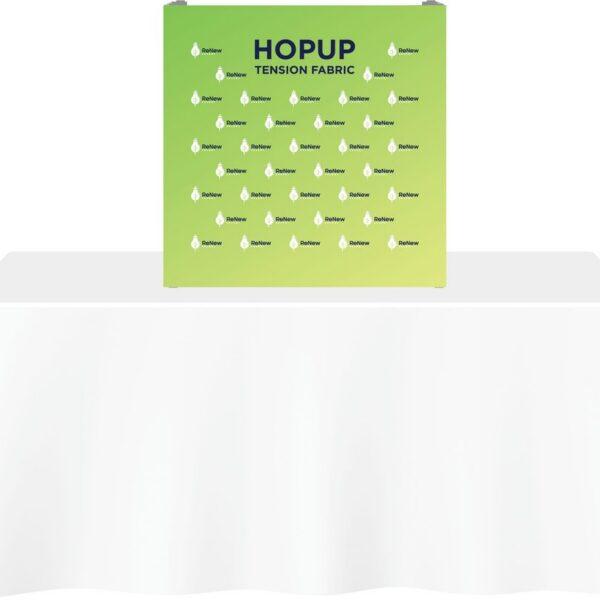 Hopup 2.5ft Straight Tabletop Tension Fabric Display
