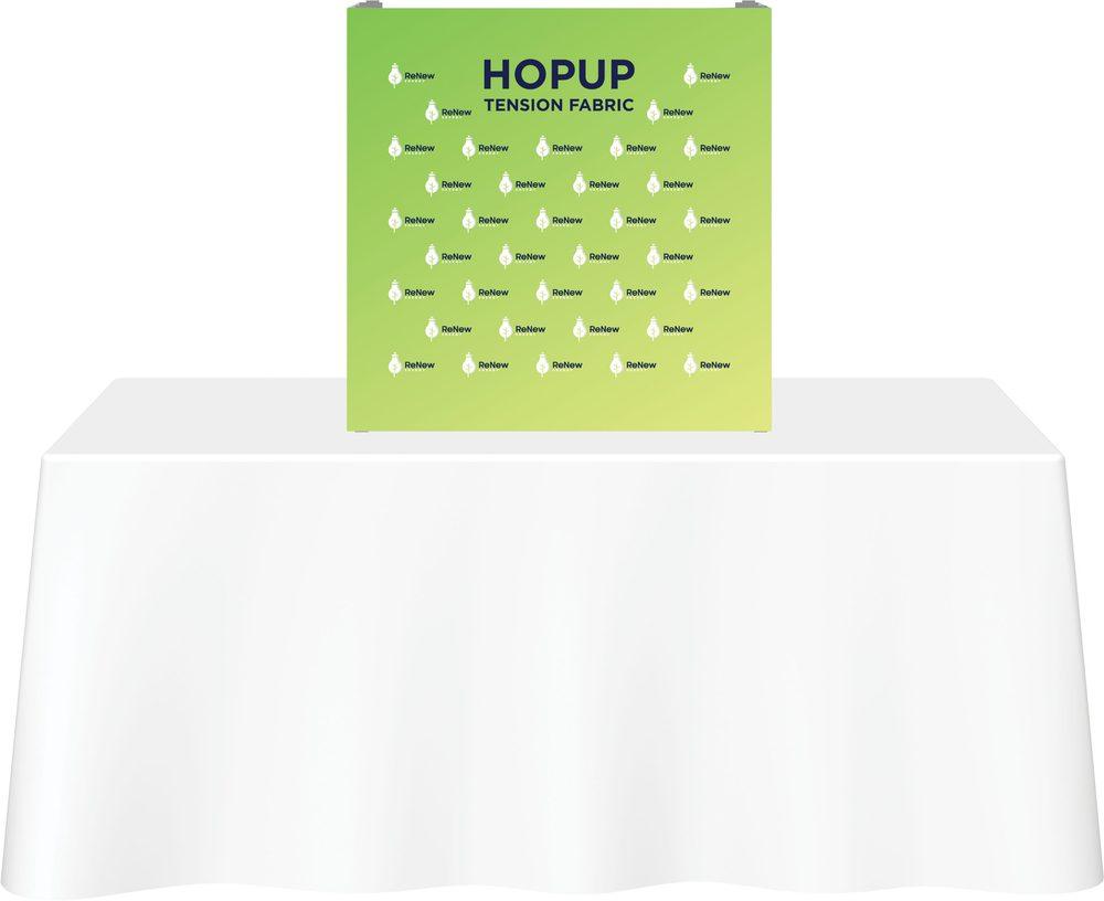 Hopup 2.5ft Straight Tabletop Tension Fabric Display