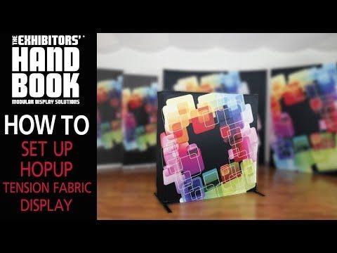 Hopup 2.5ft Straight Tabletop Tension Fabric Display